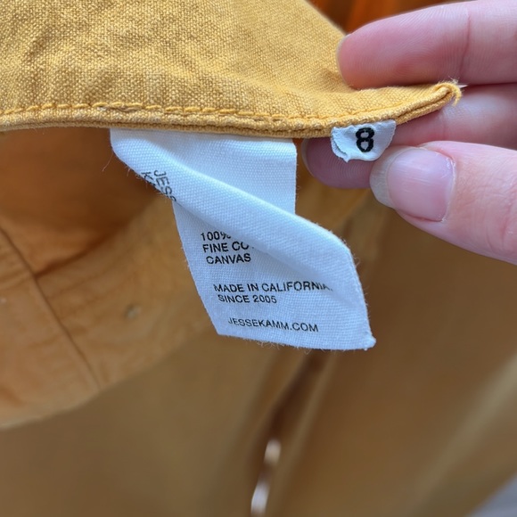 Jesse Kamm Mustard Wide-Leg Pants - Picture 4 of 6